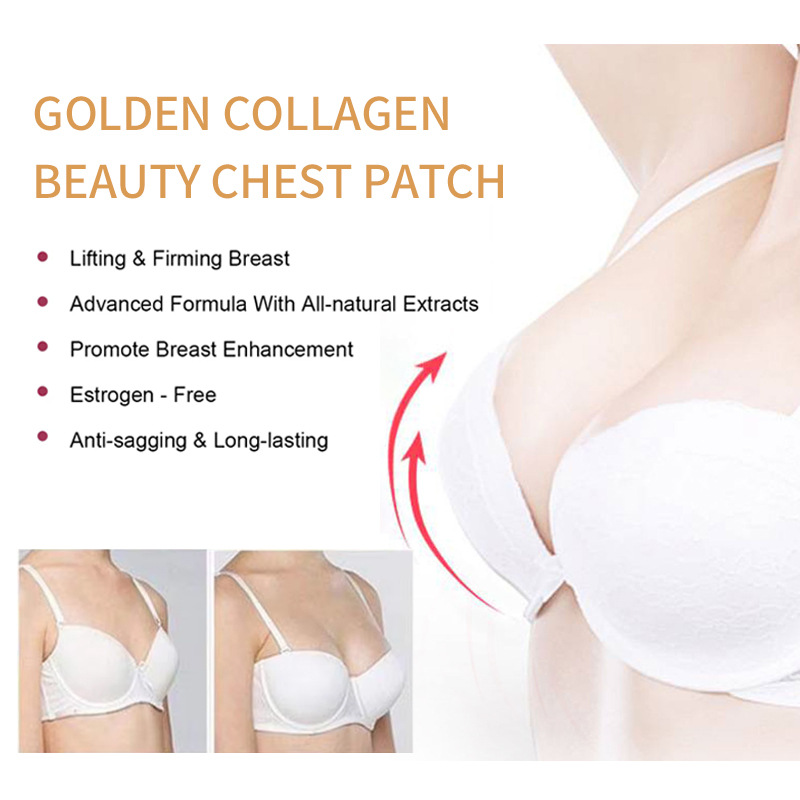 Cross-Border New Style Chest Mask Mesh Two-Color Crystal Chest Mask Moisturizing Essence Golden Beauty Breast Patch Women's Breast Patch