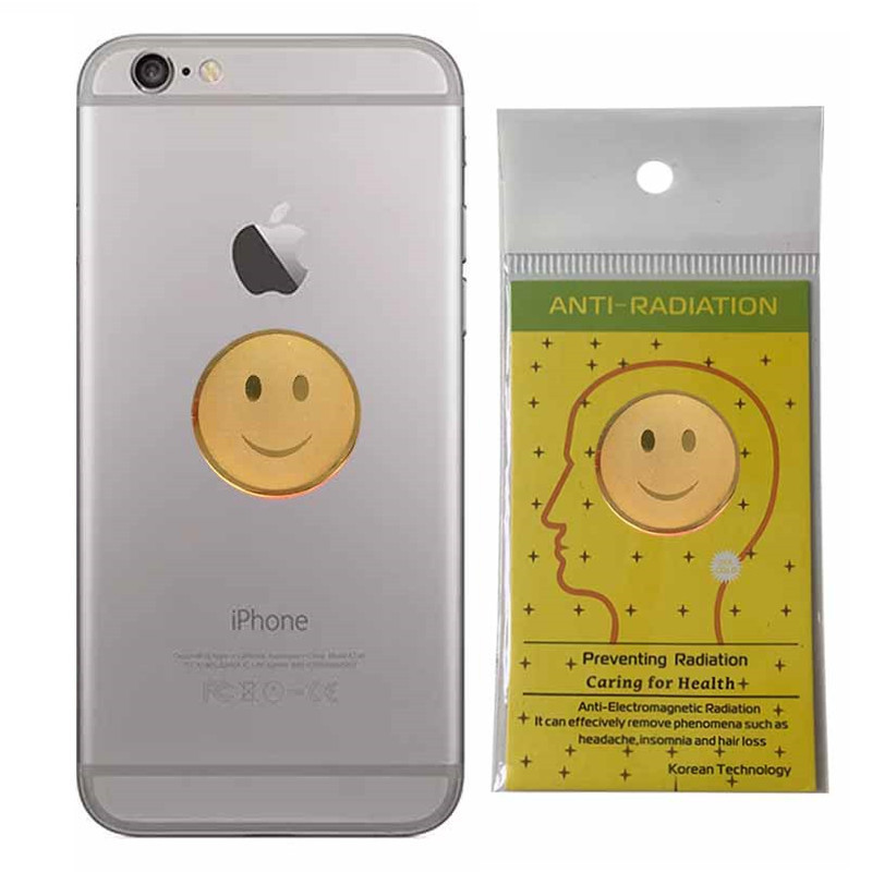 Cross-border e-commerce 24K smiling face to prevent radiation mobile phone stickers computer mobile phone household appliances radiation stickers manufacturers sell