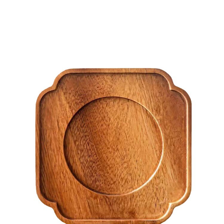 Walnut Lace Pot Holder Wooden Tea Holder New Chinese Tea Tray Antique Pot Purple Sand Handmade