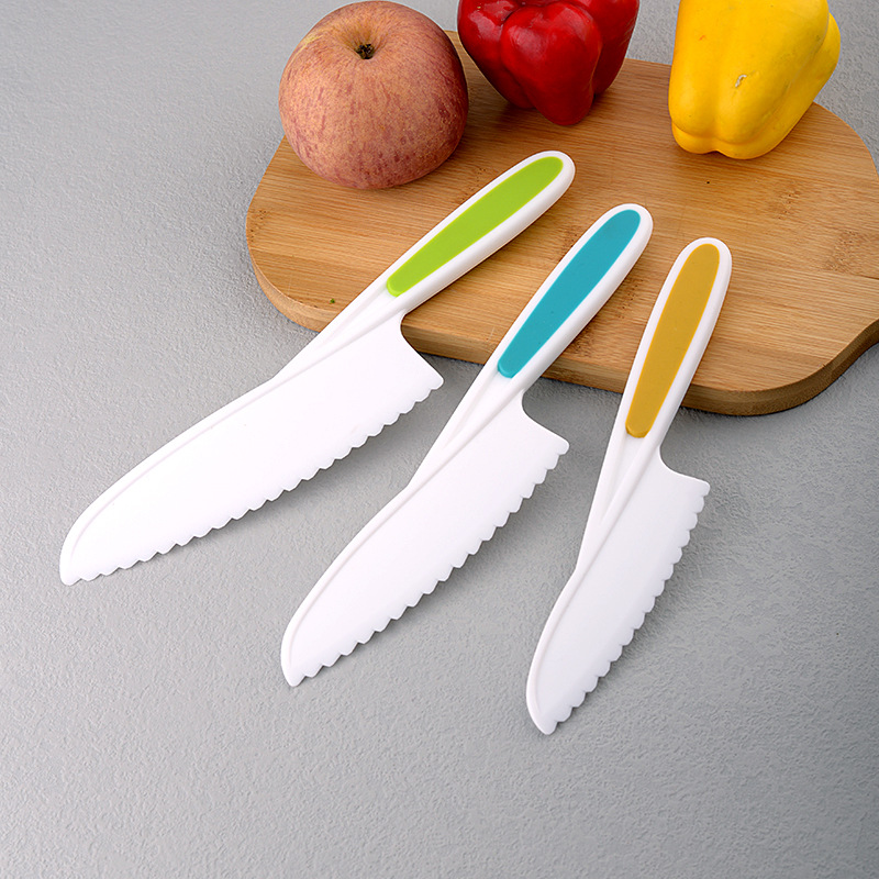 Seven-piece Children's vegetable cutting cake knife suit children's plastic knife fruit knife full set gift