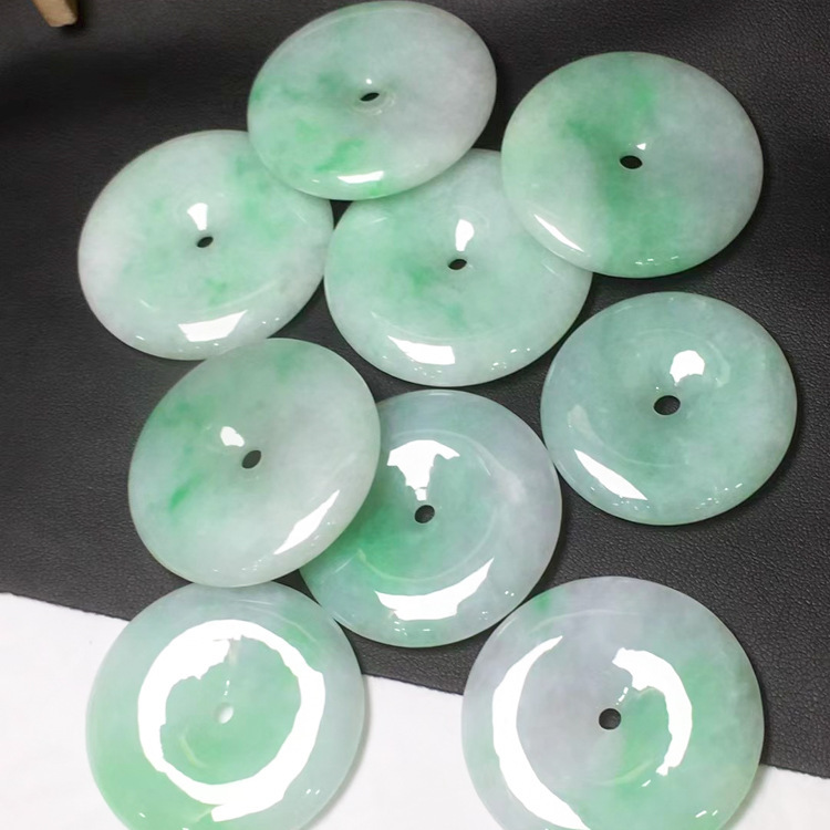 A Goods Myanmar Natural Jade Buddha Jade Pendant Jade Guanyin Safe Buckle Jade Pendant Jade Necklace Female with Certificate