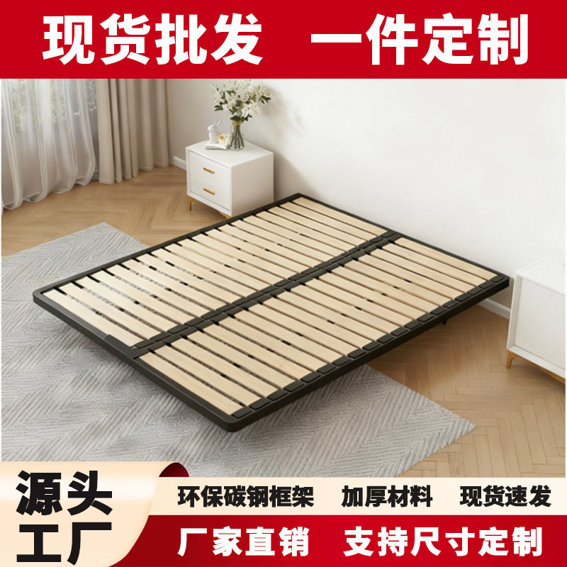 Кровать без прикроватной тумбочки, подвесная, современная простая, односпальная, для маленькой квартиры, двуспальная, каркас из углеродной стали