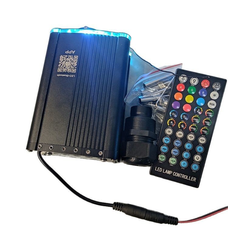 Car Starry Sky Ceiling Full of Stars Fiber Optic Integrated Light Source Machine Rgb Colorful Starry Sky Ceiling Set Decoration Remote Control Selection