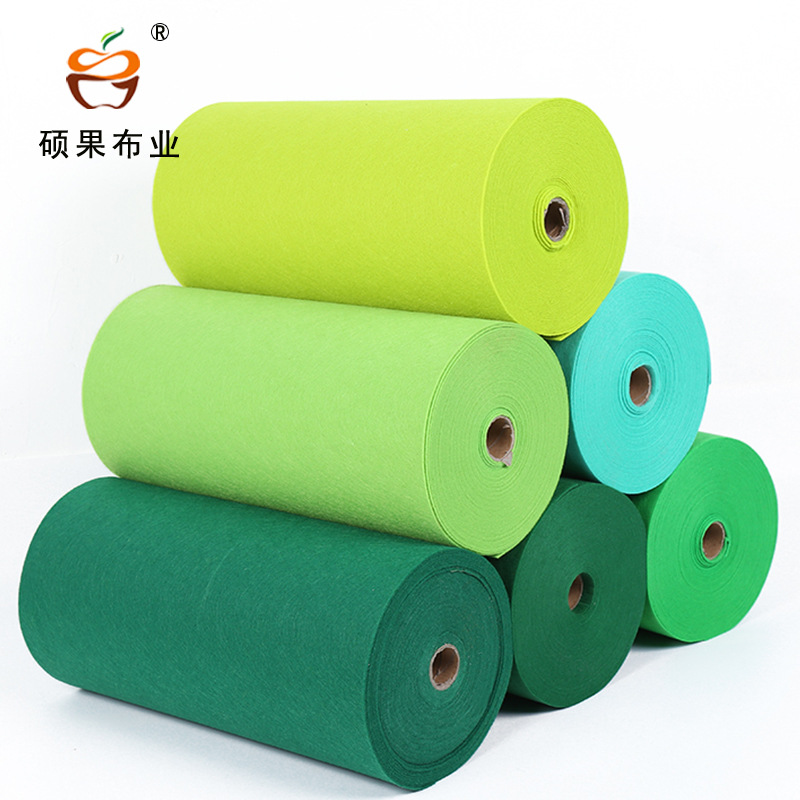 Factory Direct 2mm thick color handmade bags wall decoration non-woven felt cloth colored felt cloth