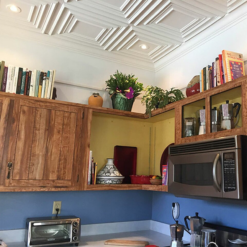 Cross-border ceiling decorative PVC facing ceiling ceiling fire and moisture-proof indoor ceiling decorative panel