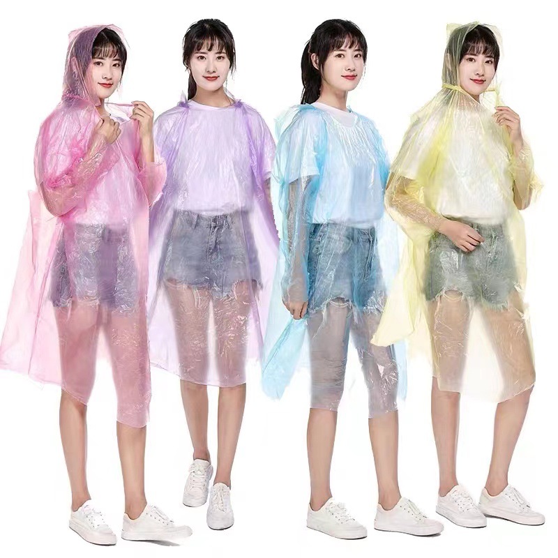 Card Raincoat Portable Compressed Poncho Adult Full Body Waterproof Extended Thickeneded Scenic Spot Outdoor Disposable Raincoat