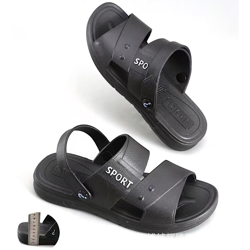 2025 New Summer Men's Sandals, Street Stalls, Men's Shoes, Supermarket All-In-One Outer Wear, Dual-Purpose Men's Sandals and Slippers Wholesale