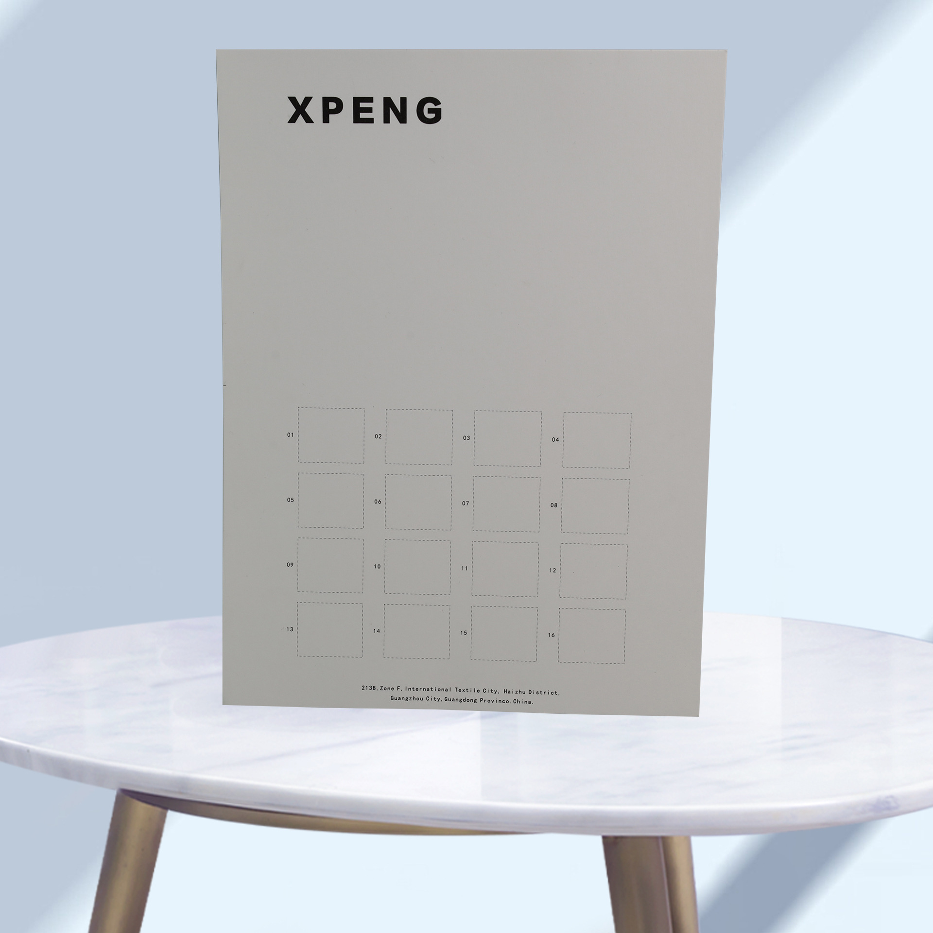 Guangzhou Manufacturer Customized Single Color Card Sample Book Textile Leather Fabric Display Color Card Board Display Book Printing Color Card