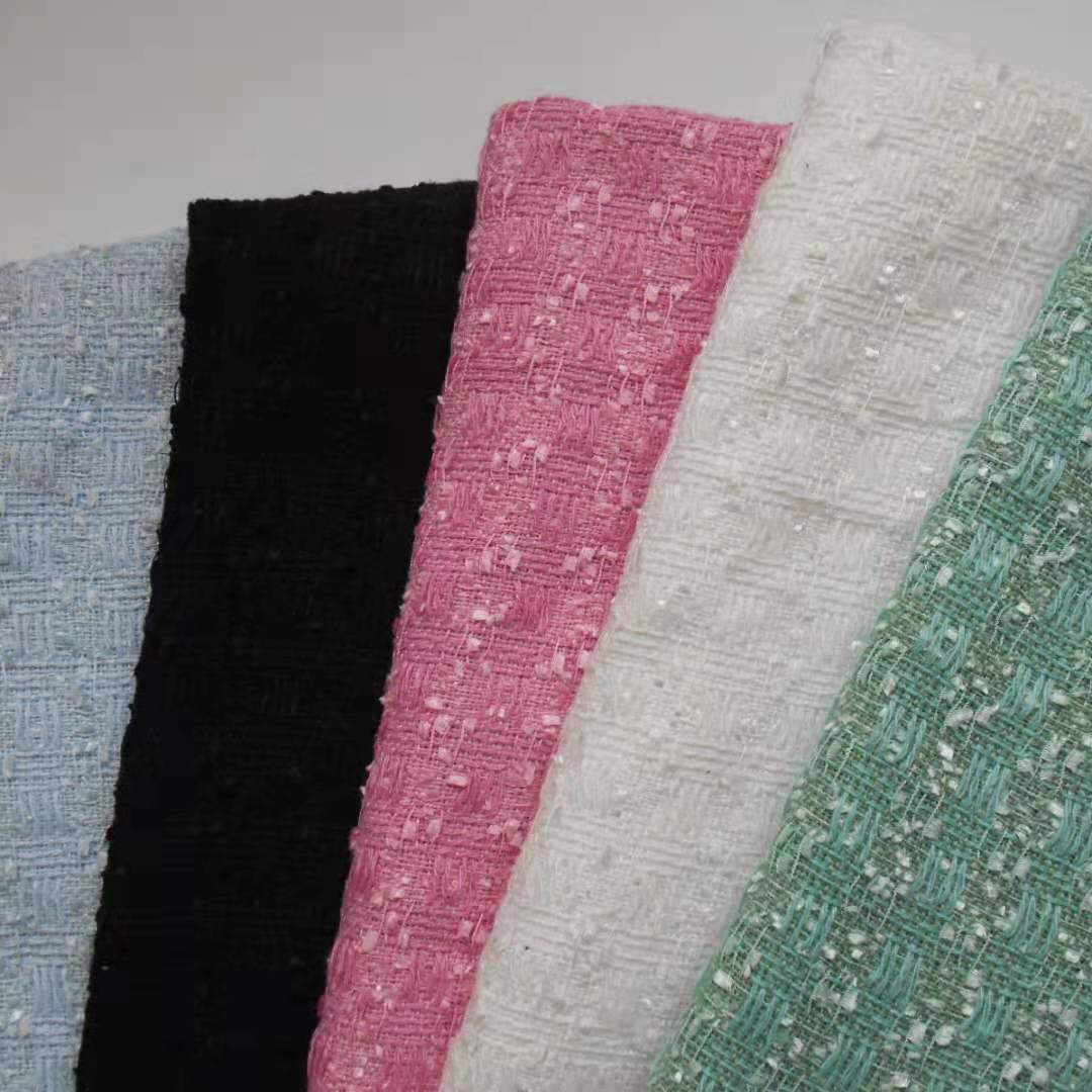 Spot small fragrant style fabric coat waistcoat dress fabric women's woolen tweed cloth