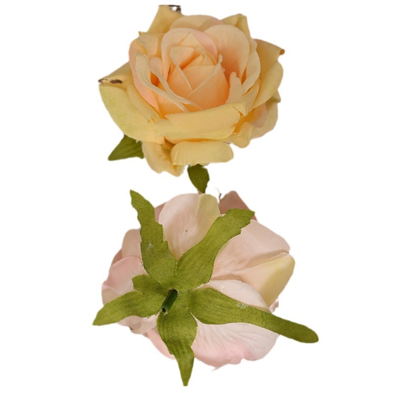 Wedding simulation flower curl angle rose flower head flower fake flower Road lead arch silk flower plant wall simulation Rose head