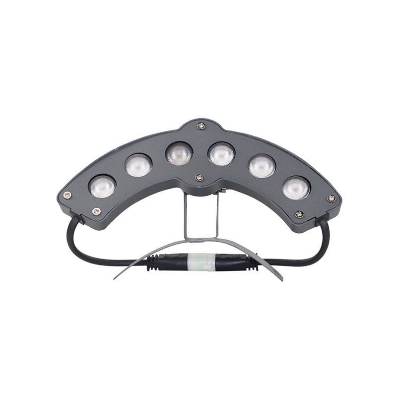 Led Corrugated Light Outdoor Roof Ancient Building Waterproof Crescent Spotlight Temple Pavilion Spotlight Tile Light