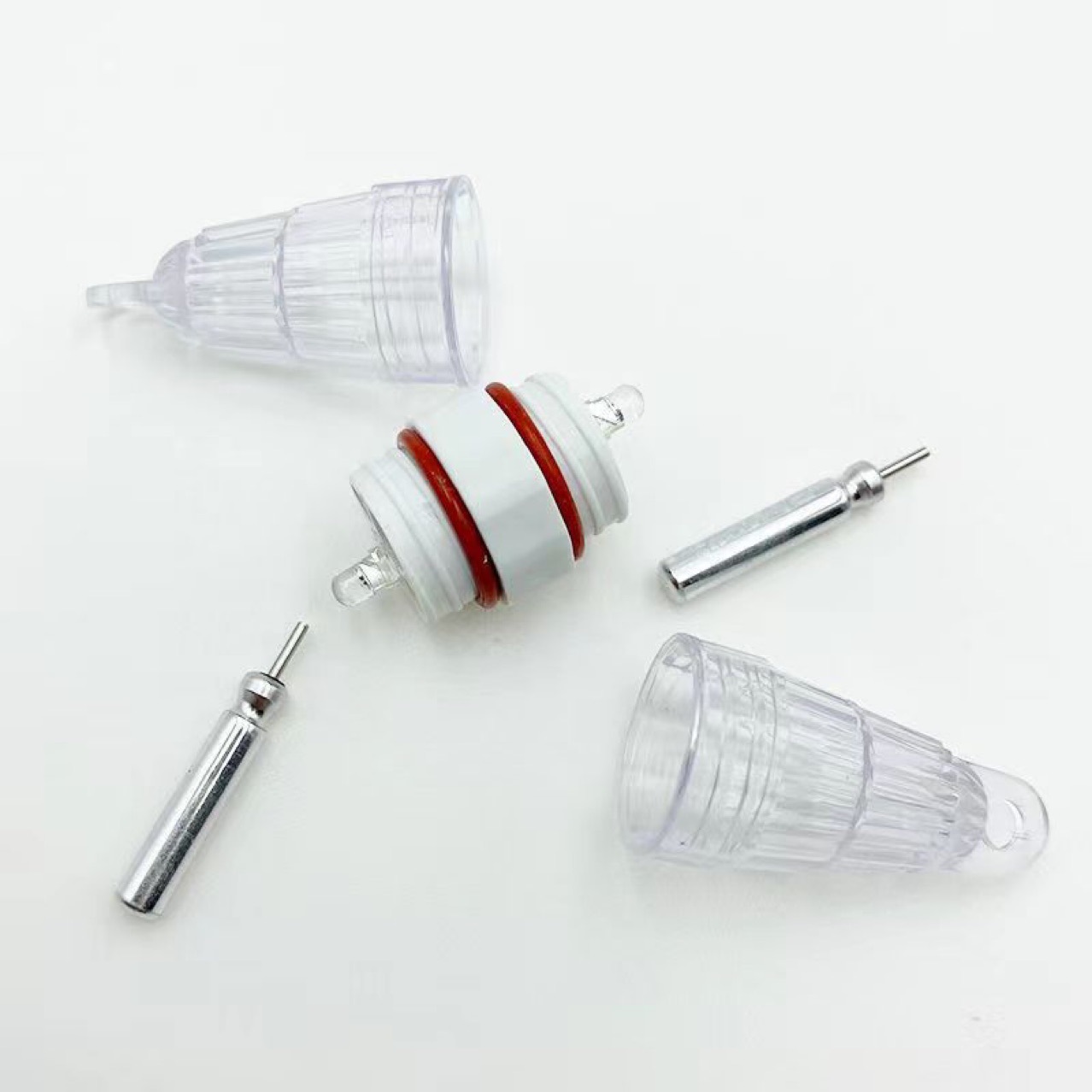 led Double light source fishing hairtail light underwater fishing light LED deep water fishing lure light crocheting group color changing flash fish trap