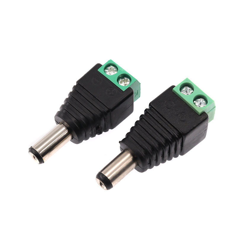 Dc Female 5.5X2.1 Plug Solder-Free Surveillance Camera Power Adapter Dc to Green Terminal Conversion