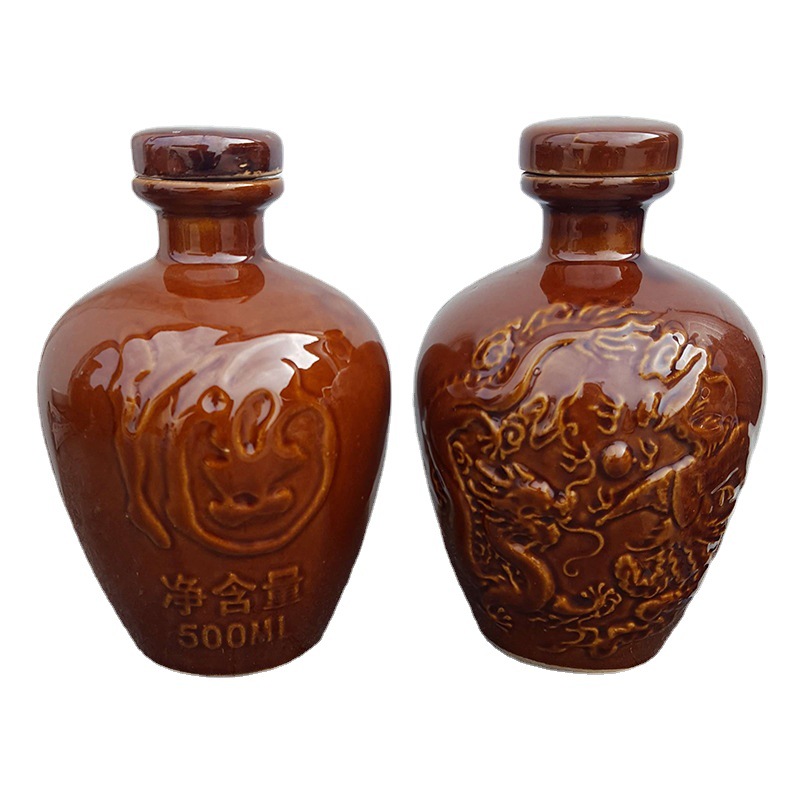[Longfeng Wine Bottle] Factory Wholesale Longfeng Wine Jar 1kg -2kg -3kg -5kg 10kg Ceramic Longfeng Wine Bottle