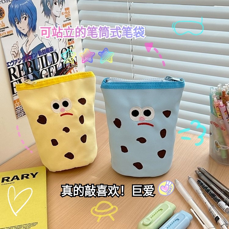 Новая стильная пенал для ручек, милый мультяшный дизайн, креативная вертикальная сумка для хранения канцелярии