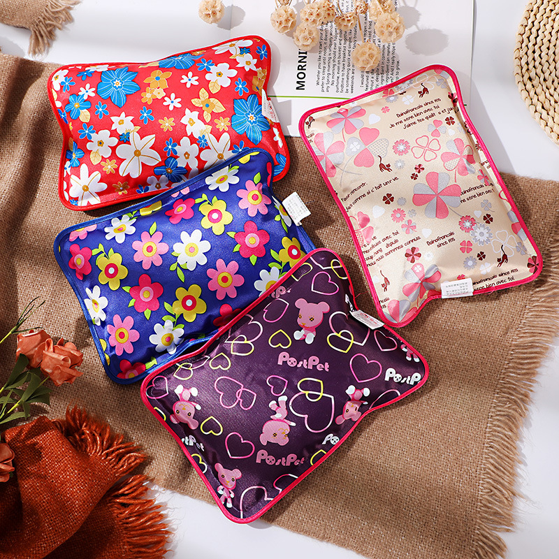 Spot charging hot water bag mercerized cloth warm water bag New explosion-proof hand warmer foreign trade European gauge round insert manufacturers wholesale