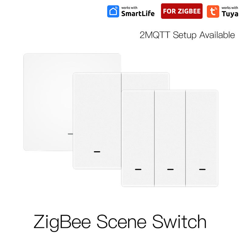 Tuya Zigbee 1/2/3-ходовой случайный выключатель с батарейным питанием тип B