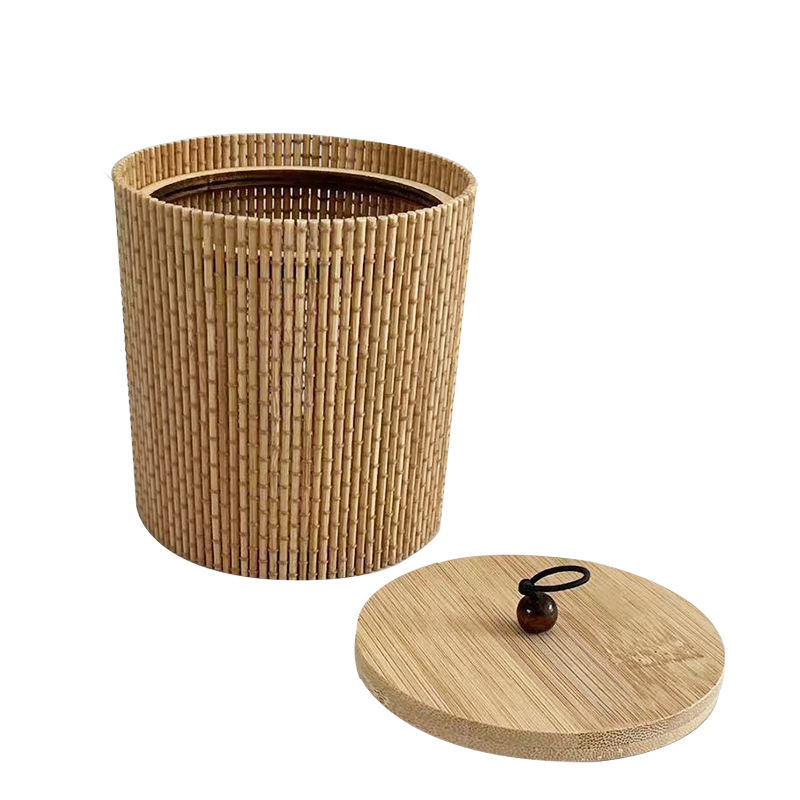 Carbonized gyptian star round with round beads bamboo curtain jewelry box creative storage box finishing storage box Amazon manufacturers