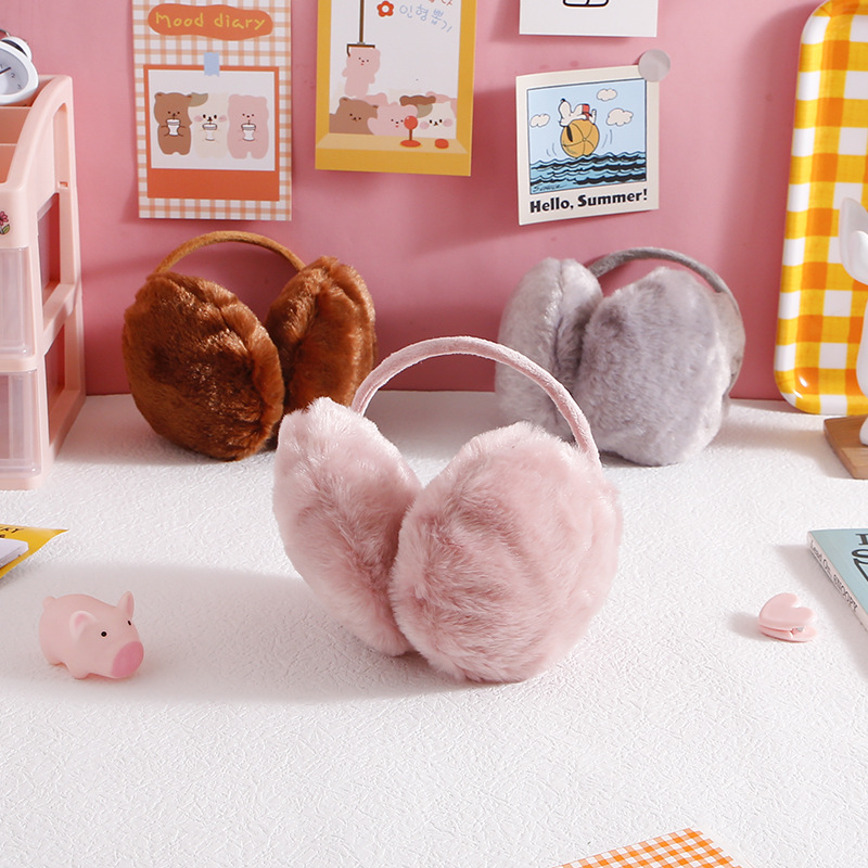 Earmuffs Winter Windproof Warm New Women's Men's Student Earmuffs Autumn and Winter Cold-proof Ear Bag Plush Stall