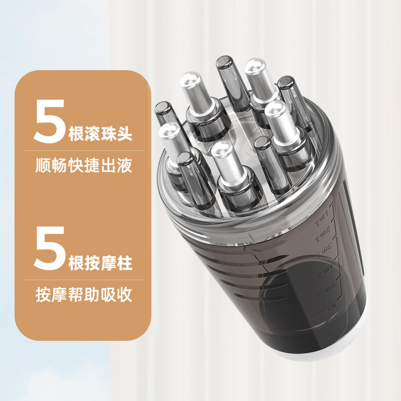 Scalp applicator head essential oil ball massage applicator comb 1ml minnow hair solution guide medicine application guide comb