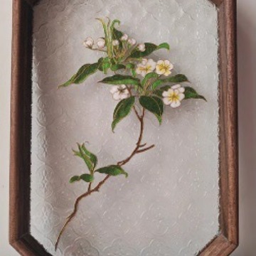 Filigree Enamel Painting Bookmark Souvenir Tea Tray Cloisonné Chinese Style Team Building Student Intangible Cultural Heritage Handmade