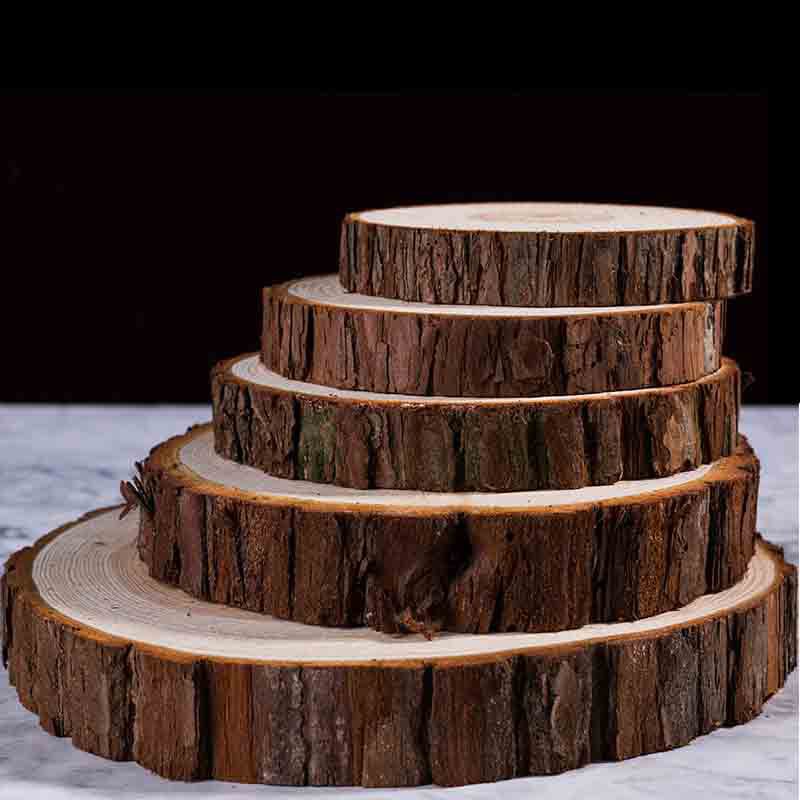 Original wood chips pine wood chips wholesale handmade diy kindergarten round wood chips decorative Halloween wood chips Christmas wood chips