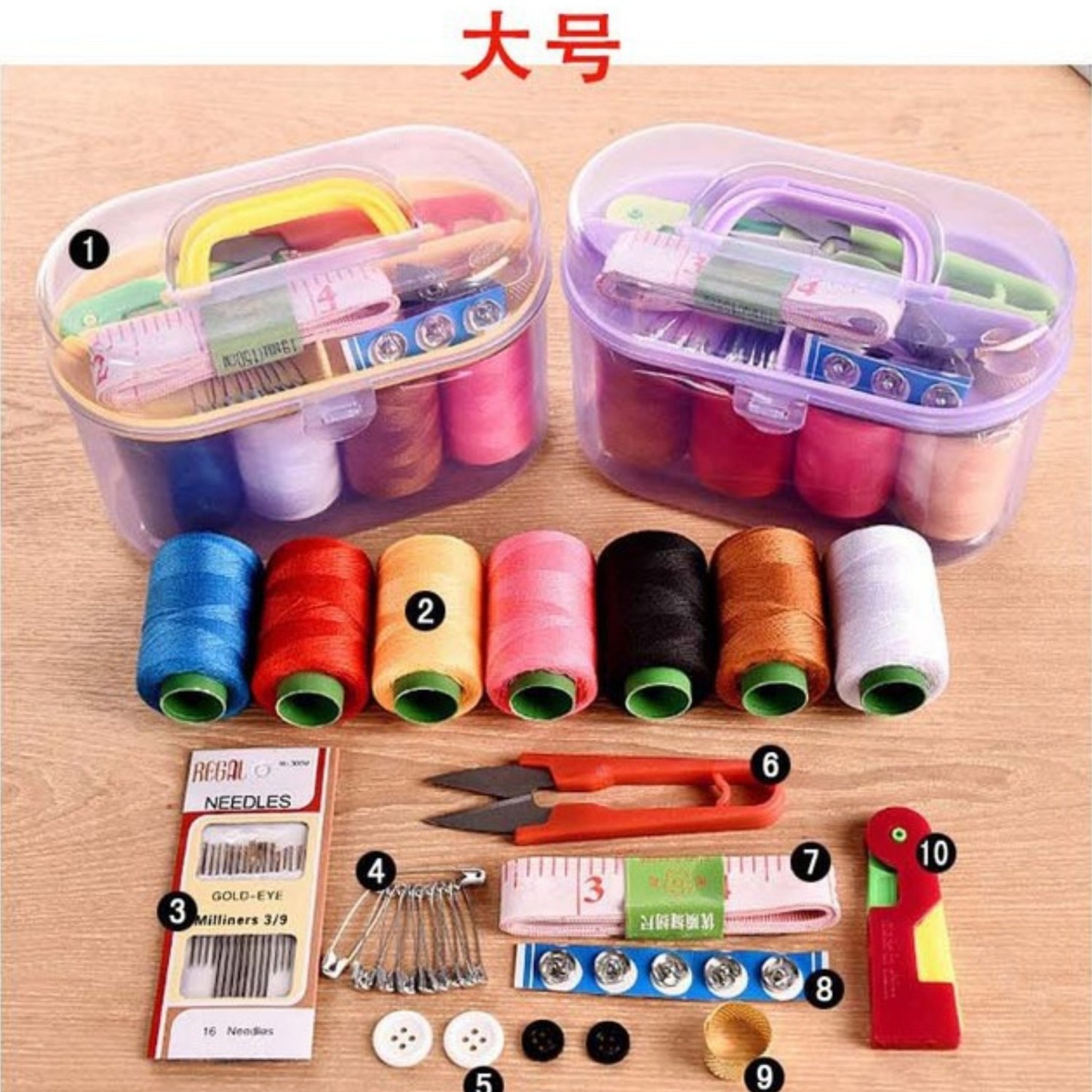 Sewing Box Household Sewing Tool Use Sewing Kit Multifunctional Portable Sewing suit Treasure Box Storage Box