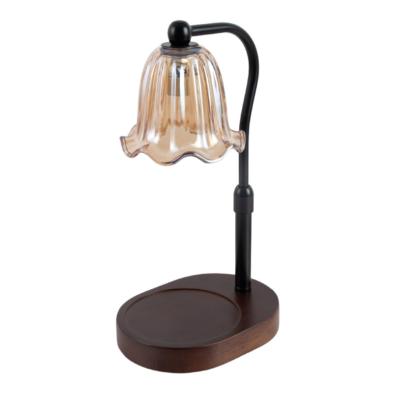 Cross-border lifting aromatherapy lamp adjustable height melting wax lamp melting candle lamp timing dimming retro aromatherapy warm lamp