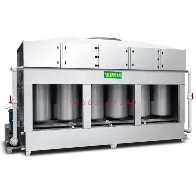 Painting room paint mixing cyclone cabinet water swirl water curtain cabinet stainless steel cyclone tower spray purification filtration cyclone tower