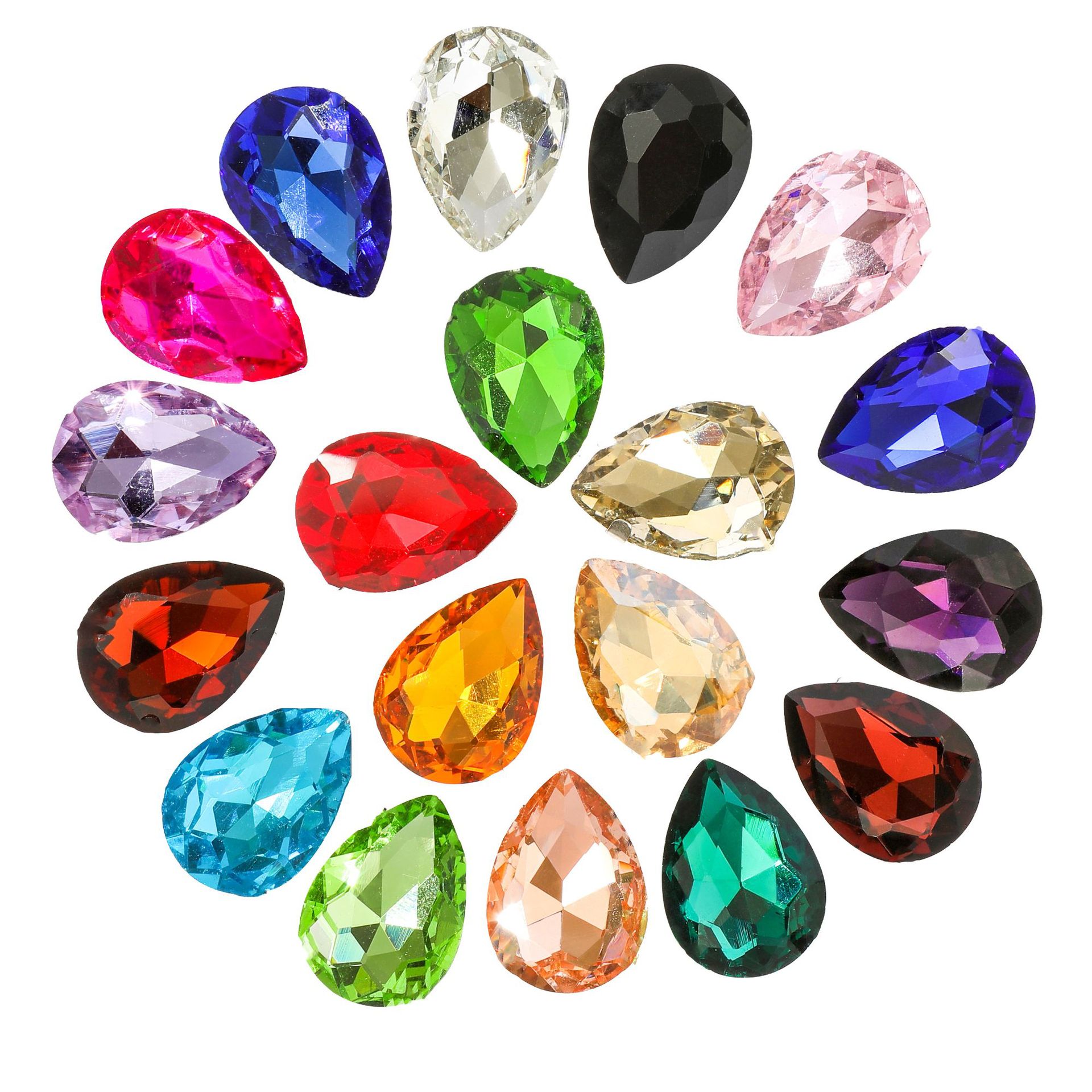 Кросс-бордерный острый дно ногтей искусство алмаза ювелирные изделия капля воды стеклянный стразы супервспышка чехол для мобильного телефона с алмазами оптом