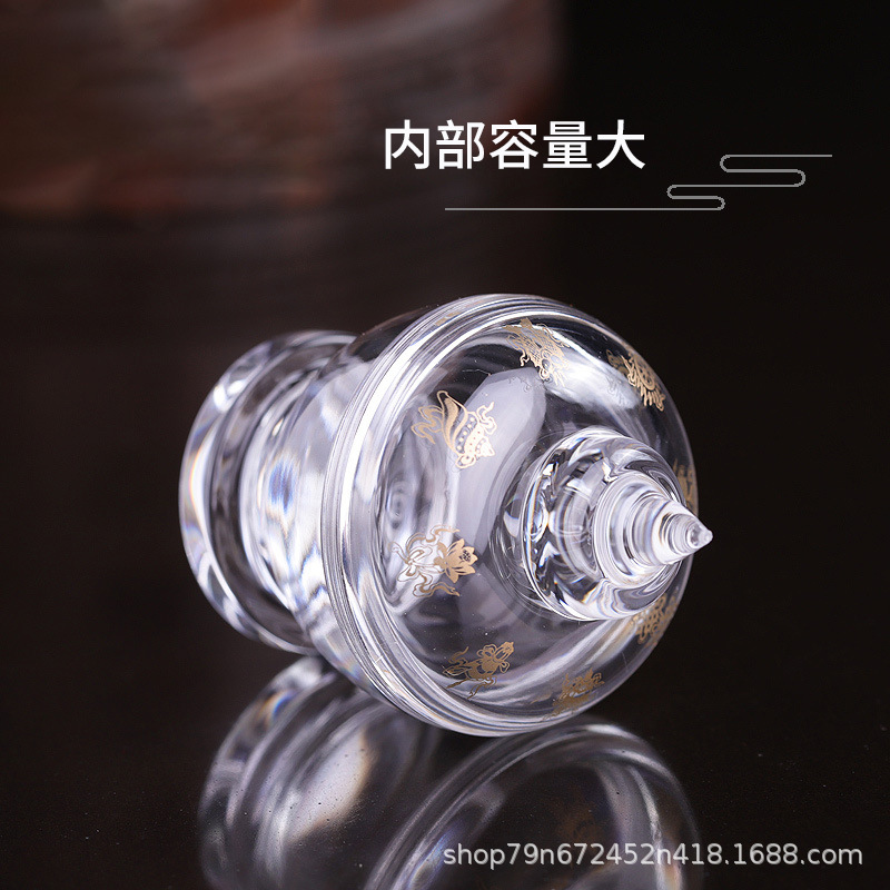 Acrylic Bottle Eight Auspicious Pagoda Bodhi Pagoda Pack Gawu Box Transparent Crystal Kadang Pagoda Xizang Supplies