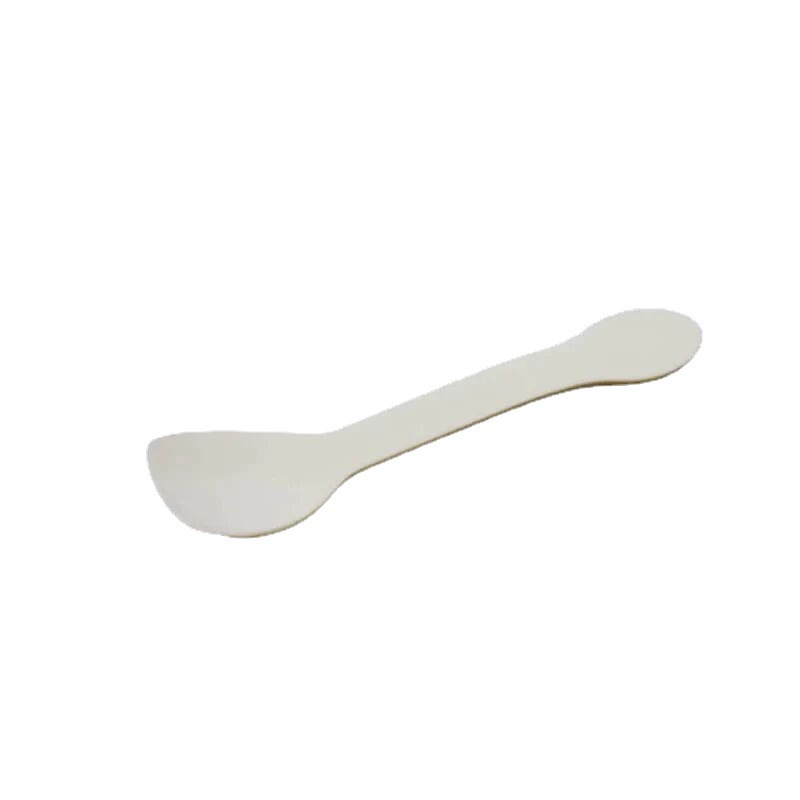 Factory spot wholesale disposable plastic spoon independent packaging transparent PS thick ice cream pudding yogurt spoon