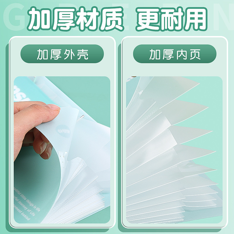 Organ bag a4 student large capacity insert folder data classification file bag multi-layer test paper storage bag wholesale