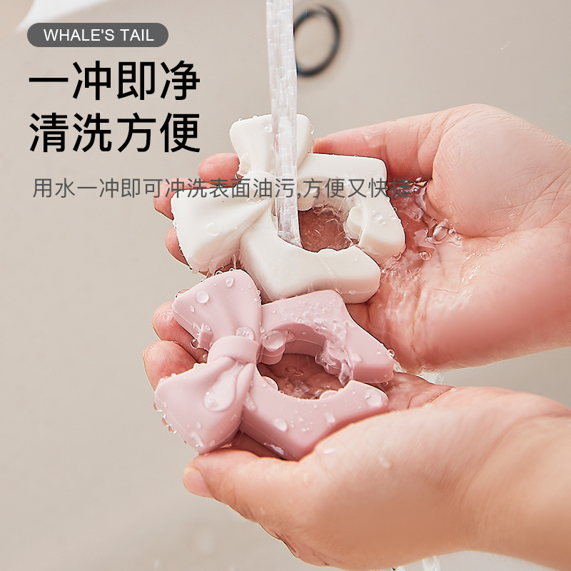 Silicone Spatula Holder Household Kitchen Anti-Spill Spoon Kitchen Utensil Placement Spatula Holder Mobile Storage Rack