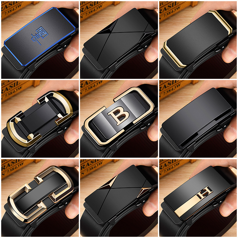 Автоматическая пряжка без зубцов, эксклюзивная лазерная гравировка, пряжка для мужского ремня