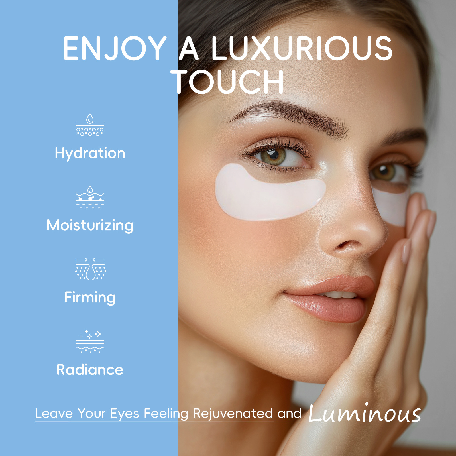 Amazon Cross-Border Laikou Milk Moisturizing Single-Piece Eye Mask 6g Moisturizing and Hydrating Manufacturer Spot Eye Mask