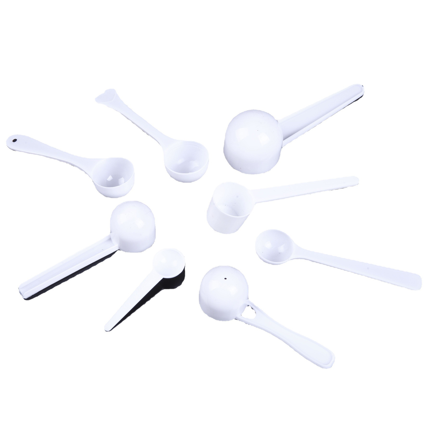 T factory milk powder spoon wholesale 0.5g1g2g3g5g10g quantitative small spoon kitchen plastic measuring spoon LOGO