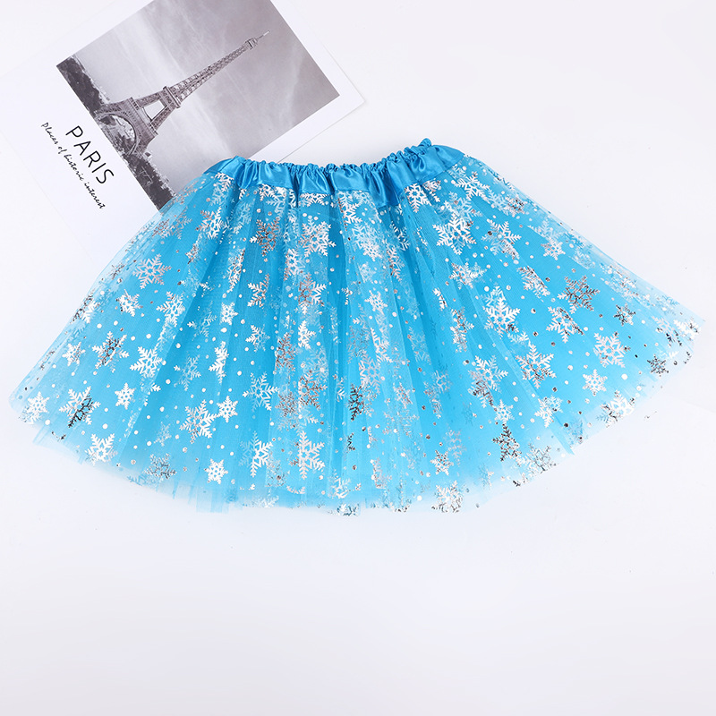 Cross-border Halloween mesh skirt European and American half-length children's mesh skirt tutu ballet performance stage dress