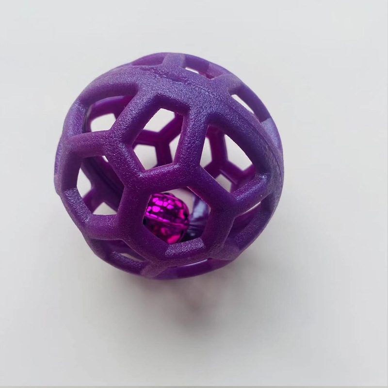 Hollow ball puppy toy cat toy TPR rubber ball Christmas bell pet toy ball source manufacturers