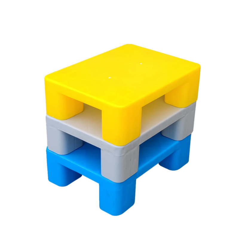 Flat four-legged plastic pad supermarket pad high warehouse moisture-proof floor mat household logistics four-legged small pallet floor board