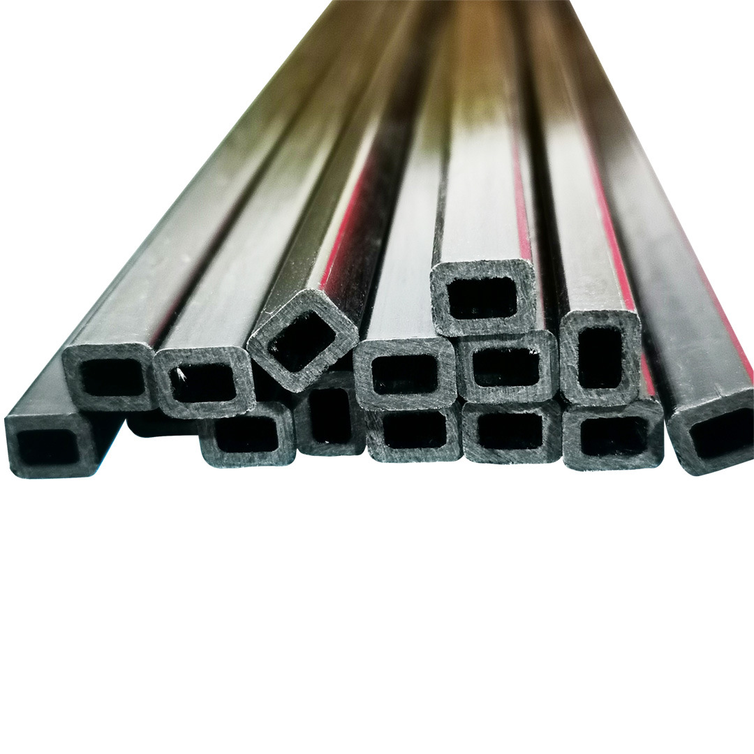 High-strength outer square inner round black carbon fiber square tube carbon fiber products