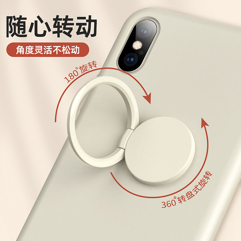 Ring Buckle Holder Ring Buckle All-Metal Paint Ultra-Thin Mobile Phone Buckle Printed Logo Mobile Phone Back Sticker Holder Gift