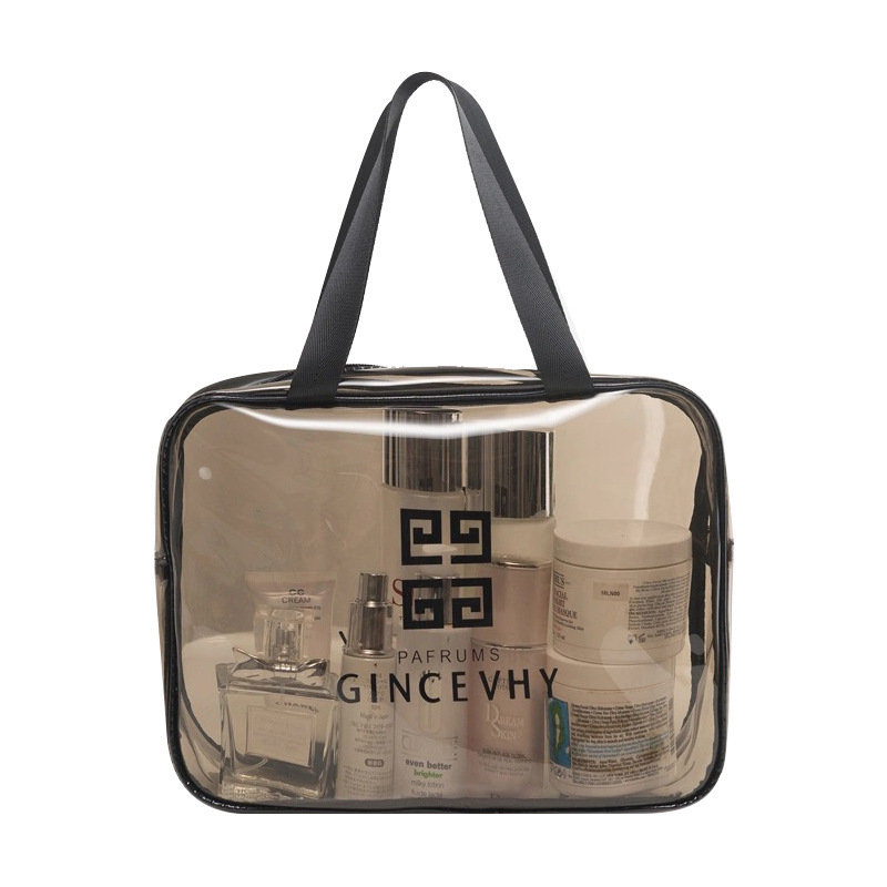 Pvc Transparent Cosmetic Bag Toiletry Bag Travel Satchel Cosmetics Bag Waterproof Large Capacity Satchel Cosmetic Bag Cosmetics Bag