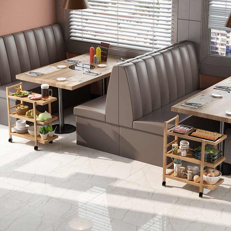 Hot Pot Restaurant Vegetable Rack Multi-Layer Cart Vegetable Rack Dish Rack Storage Rack Commercial Hotel Kitchen Storage