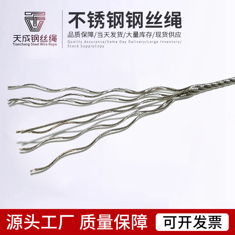 Factory Direct Supply Customized Steel Wire Rope 1/ 8inch Export American Standard Amazon Best-Selling 316 Steel Wire Rope