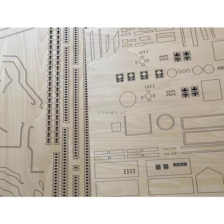 Laser Cutting Wood Board Cutting Model Engraving Cad Drawing Ai Drawing Customization Acrylic Basswood Board Processing