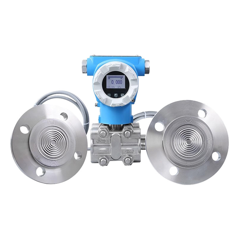 Double flange diaphragm differential pressure transmitter high temperature anti-corrosion diaphragm type double flange level gauge liquid level transmitter