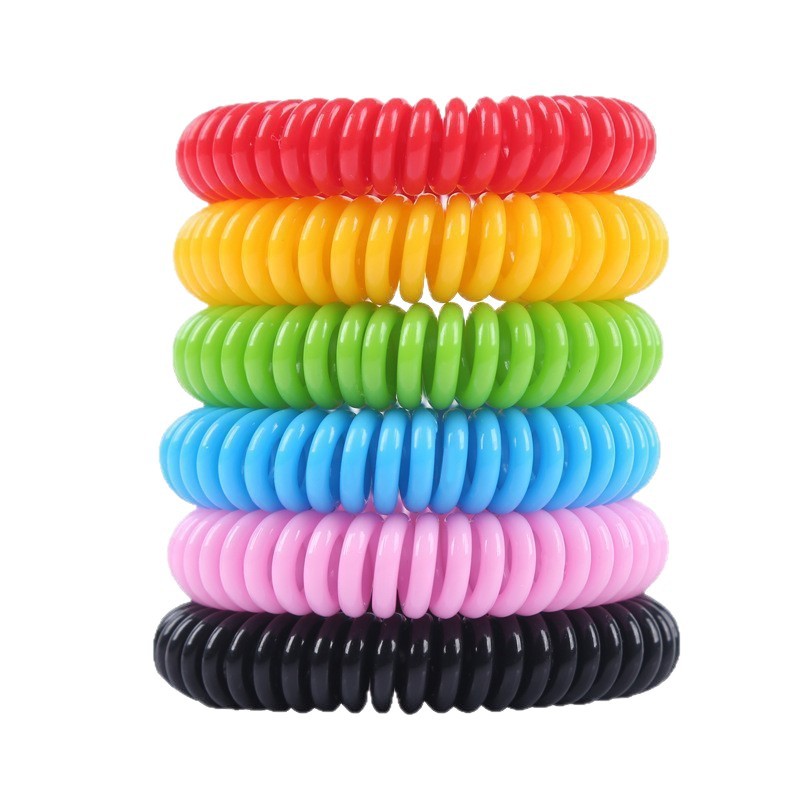 Plant Essential Oil Phone Coil Anti-Mosquito Bracelet Independent English Packaging Eva Cross-Border Hot-Selling Anti-Bite Bracelet Ready for Sale
