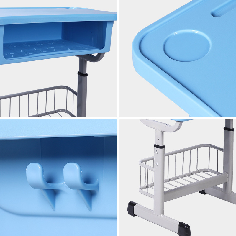 Thickened Abs School Plastic Kidsren's Learning Desks and Chairs for Primary and Secondary School Students Tutoring Class Writing Desks for School