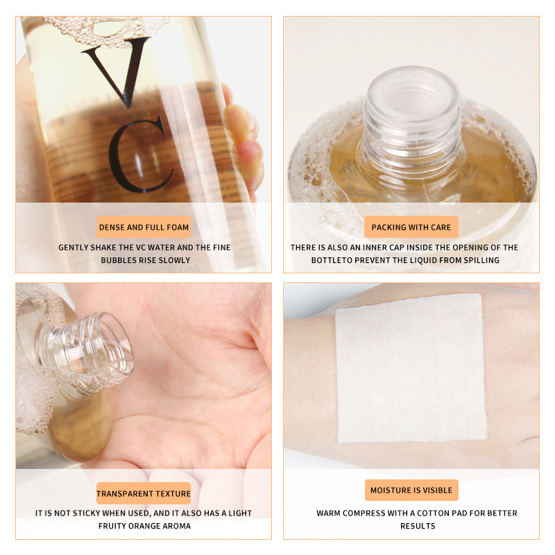 Full English Vitamin C Toner, Hydrating, Non-Greasy, Shrinking Pores, Vc Water Manufacturer Wholesale Cross-Border Export Products